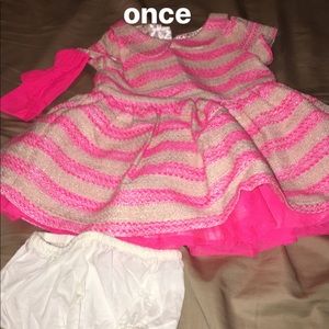 Dress, bloomed and head band